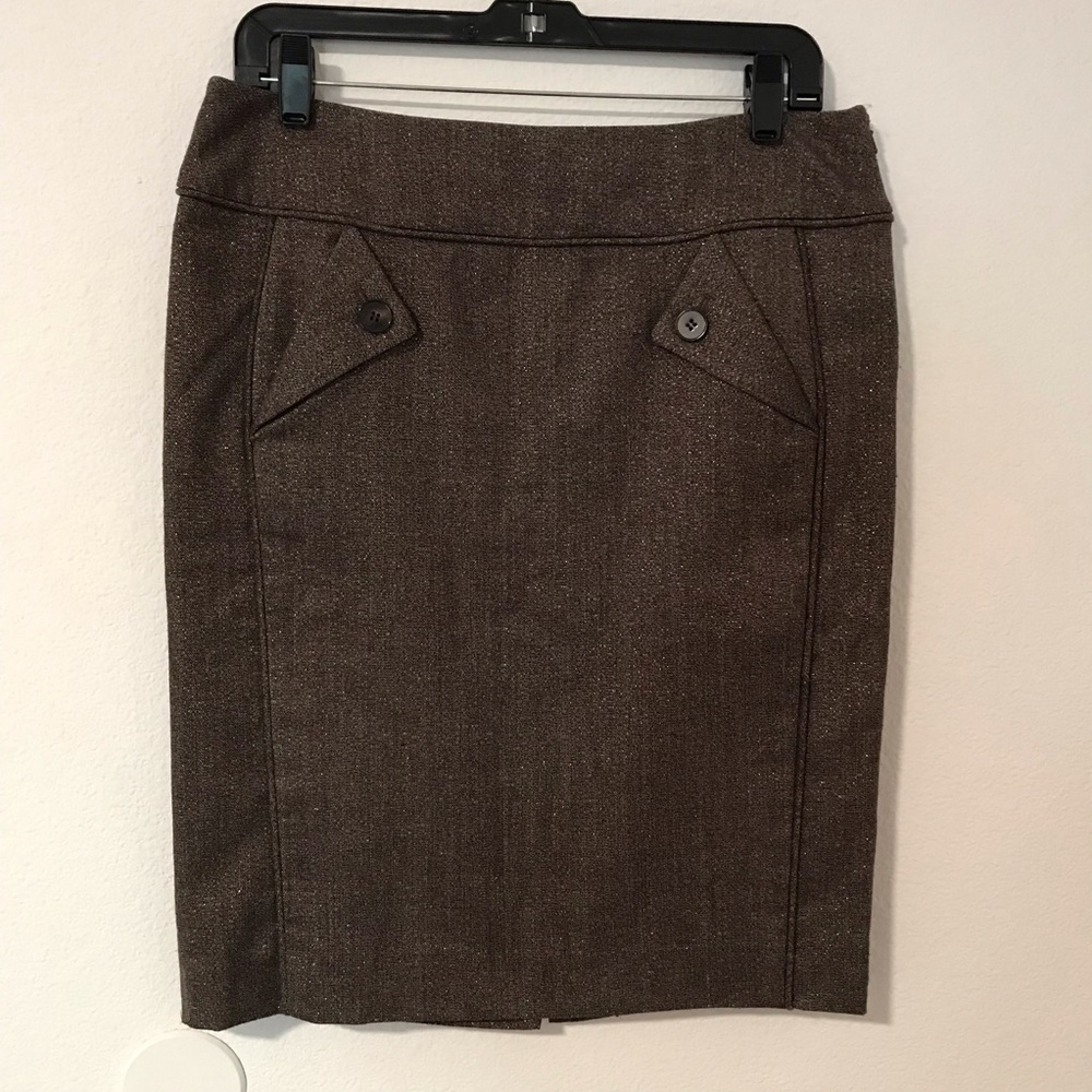 Nine West Brown Pencil Skirt
